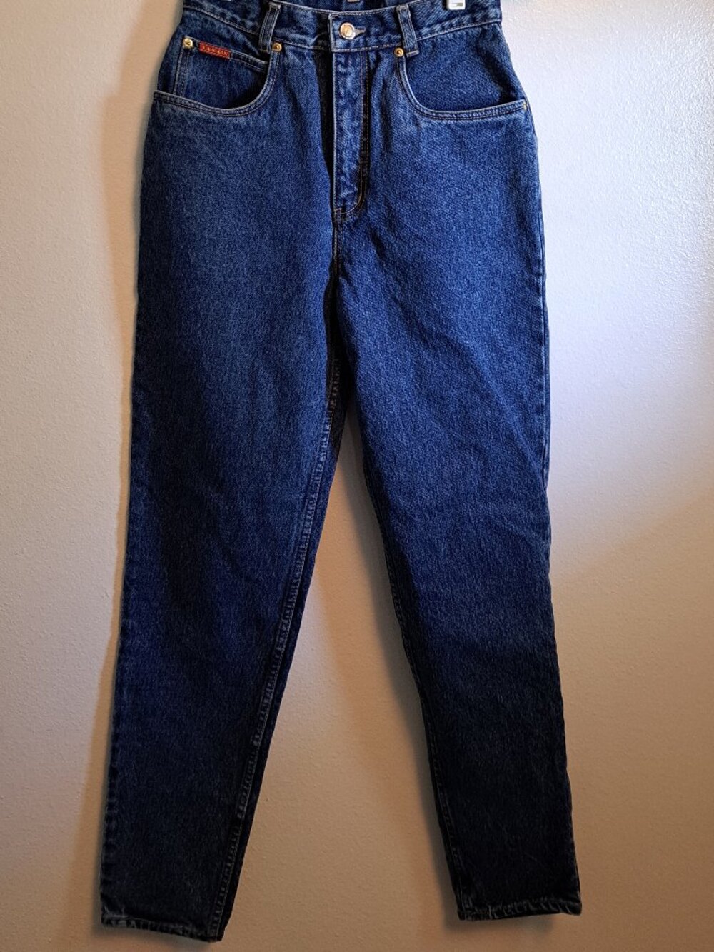 Vintage 80's,90's Lawman High Rise Western Jeans With Embroidered Logo Pocket - Picture 3 of 8